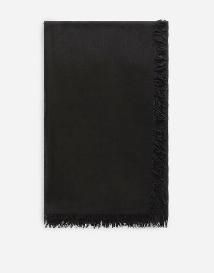 Dolce and Gabbana Scarves And Silks Men 120215120 Wool Silk Cashmere Yoke Black Dolce and Gabbana Scarves And Silks Men 120215120 Wool Silk Cashmere Yoke Black