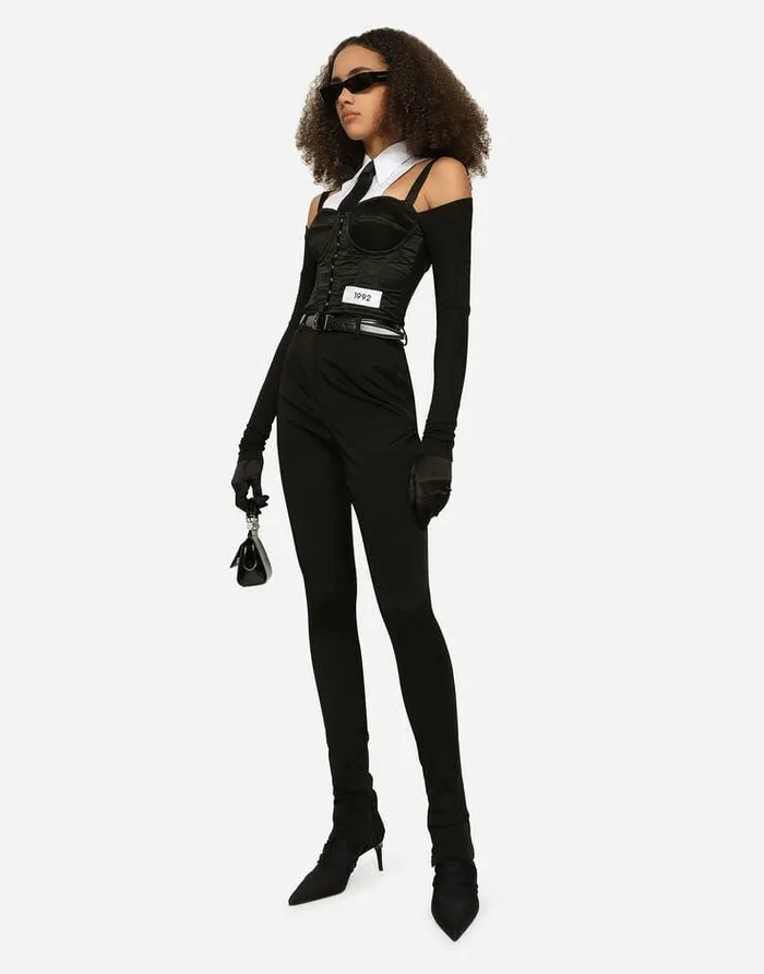 Dolce and Gabbana Shirts And Tops Women KIM DOLCEandGABBANA Jersey Satin And Poplin Corset Top Multicolor Dolce and Gabbana Shirts And Tops Women KIM DOLCEandGABBANA Jersey Satin And Poplin Corset Top Multicolor