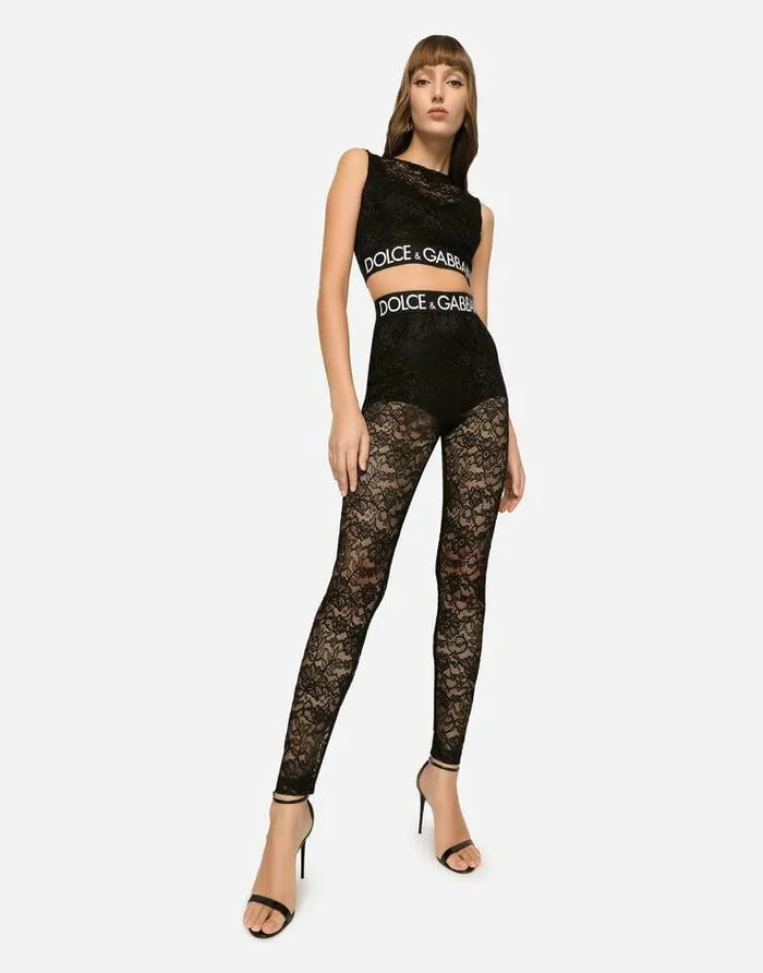 Dolce and Gabbana Shirts And Tops Women Lace Top Black Dolce and Gabbana Shirts And Tops Women Lace Top Black