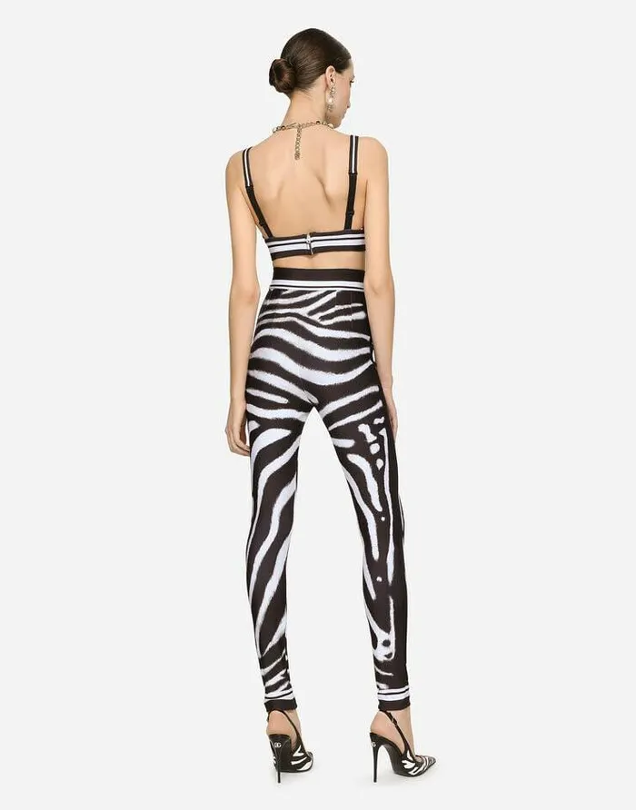 Dolce and Gabbana Shirts And Tops Women Zebraprint Jersey Top Multicolor Dolce and Gabbana Shirts And Tops Women Zebraprint Jersey Top Multicolor