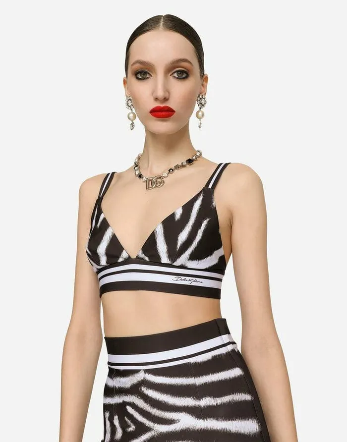 Dolce and Gabbana Shirts And Tops Women Zebraprint Jersey Top Multicolor Dolce and Gabbana Shirts And Tops Women Zebraprint Jersey Top Multicolor