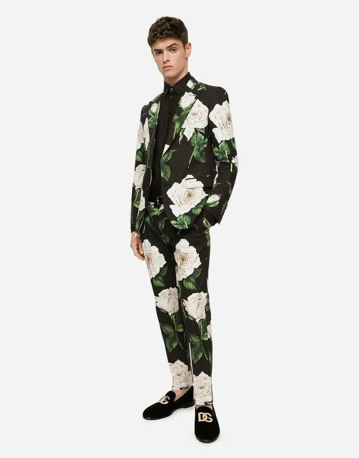 Dolce and Gabbana Shirts Men Linen Martinifit Shirt With DG Embroidery Black Dolce and Gabbana Shirts Men Linen Martinifit Shirt With DG Embroidery Black