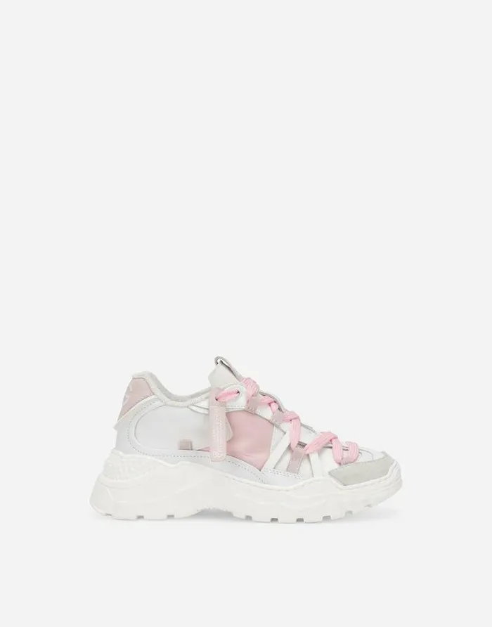 Dolce and Gabbana Shoes 2438 Children Mixedmaterial Airmaster Sneakers Multicolor Dolce and Gabbana Shoes 2438 Children Mixedmaterial Airmaster Sneakers Multicolor