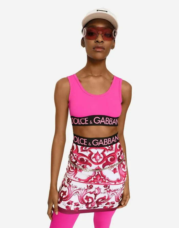 Dolce and Gabbana Skirts Women Majolicaprint Technical Jersey Short Skirt Multicolor Dolce and Gabbana Skirts Women Majolicaprint Technical Jersey Short Skirt Multicolor