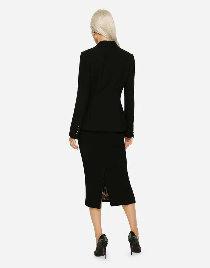 Dolce and Gabbana Skirts Women Virgin Wool Pencil Skirt Black Dolce and Gabbana Skirts Women Virgin Wool Pencil Skirt Black