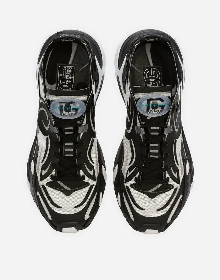 Dolce and Gabbana Sneakers Men Mesh Fast Sneakers Multicolor