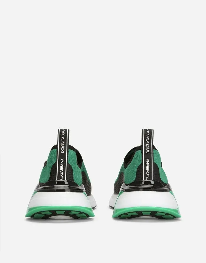 Dolce and Gabbana Sneakers Men Stretch Mesh Fast Sneakers Green