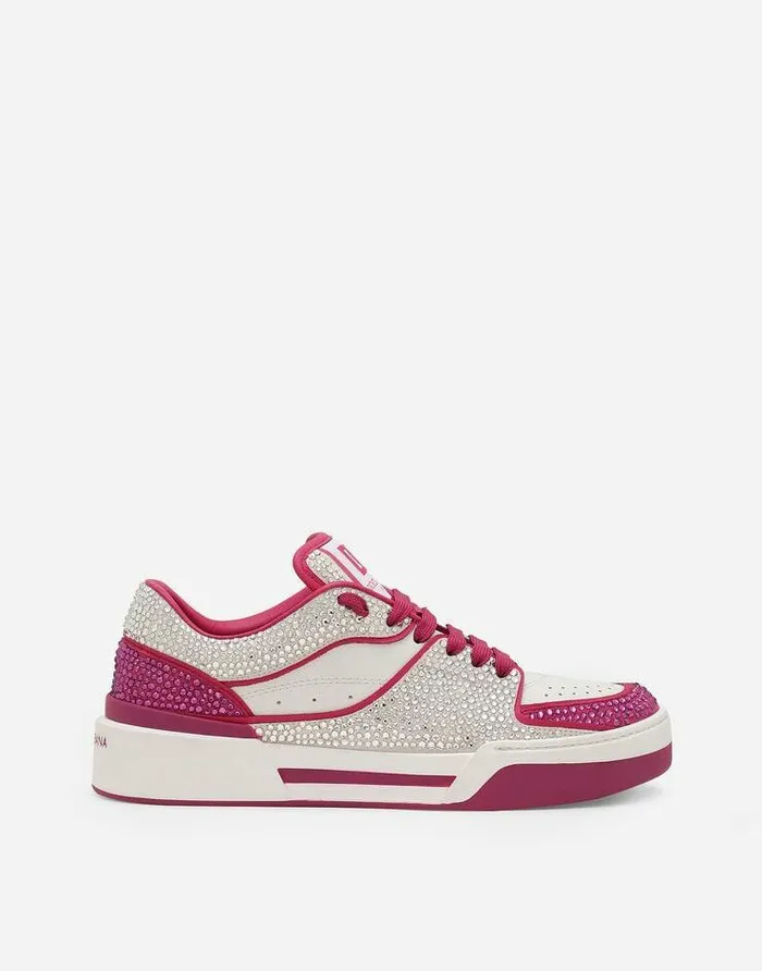 Dolce and Gabbana Sneakers Women Calfskin New Roma Sneakers Multicolor