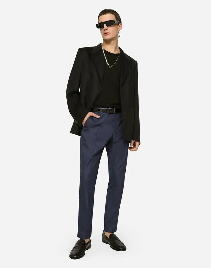 Dolce and Gabbana Suits And Blazers Men Singlebreasted Cashmere Jacket Black Dolce and Gabbana Suits And Blazers Men Singlebreasted Cashmere Jacket Black
