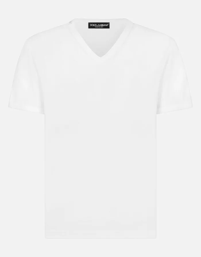 Dolce and Gabbana TShirts And Polos Men Cotton Tshirt White