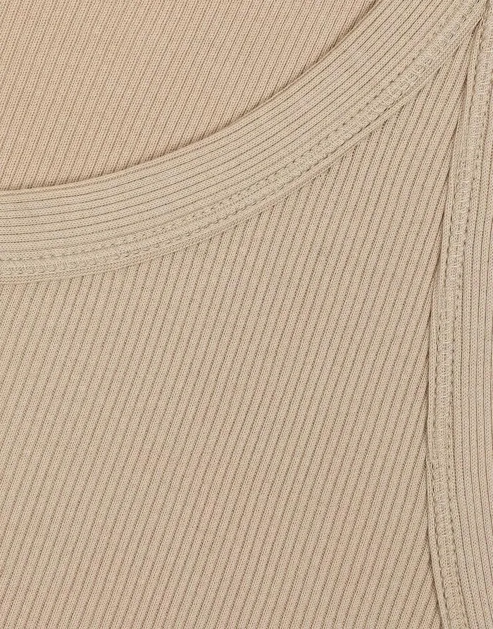 Dolce and Gabbana TShirts And Polos Men Finerib Cotton Singlet Beige Dolce and Gabbana TShirts And Polos Men Finerib Cotton Singlet Beige