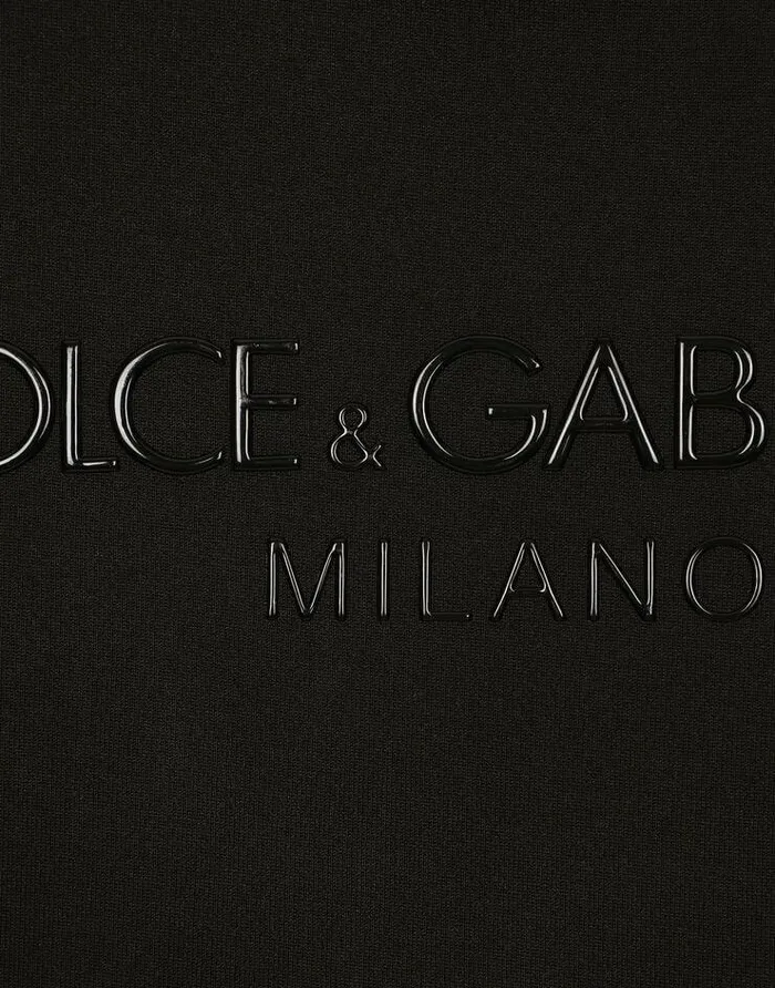 Dolce and Gabbana TShirts And Polos Men Roundneck Tshirt With DolceandGabbana Print Black Dolce and Gabbana TShirts And Polos Men Roundneck Tshirt With DolceandGabbana Print Black