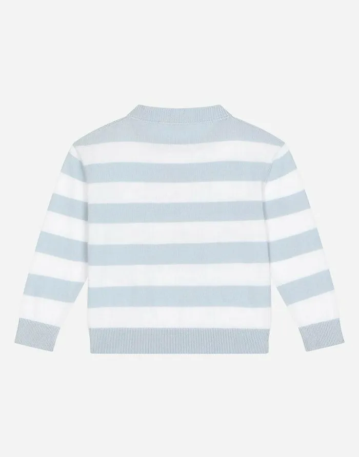 Dolce and Gabbana Topwear Children Roundneck Plain Knit Pullover With Logo Patch Multicolor Dolce and Gabbana Topwear Children Roundneck Plain Knit Pullover With Logo Patch Multicolor