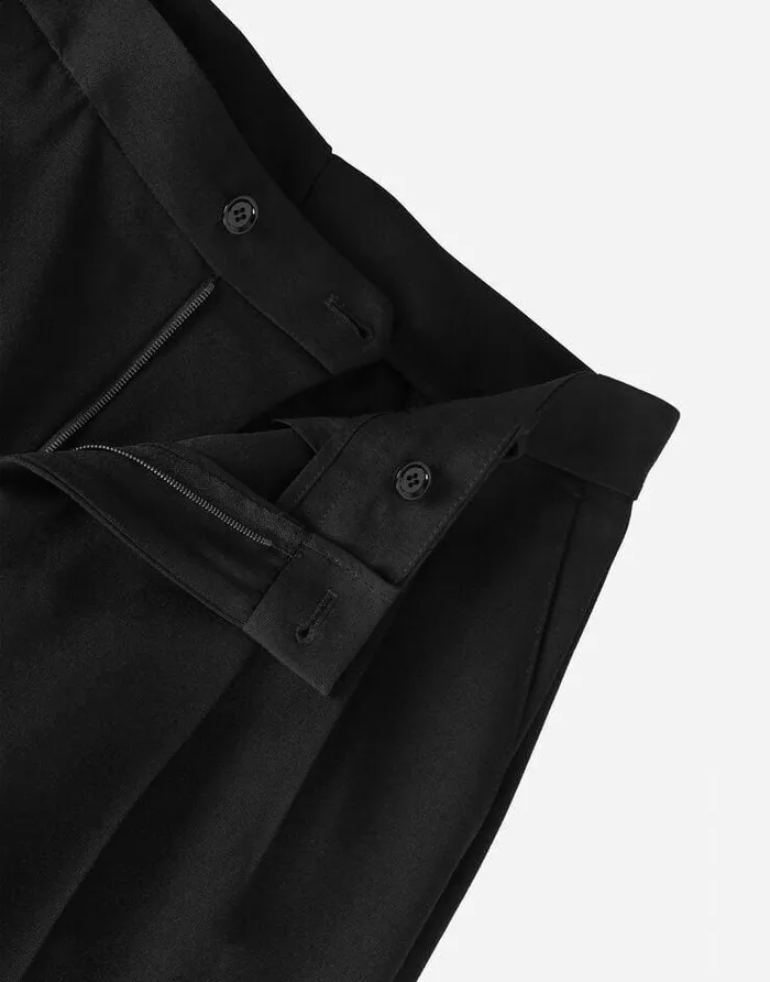 Dolce and Gabbana Trousers And Shorts Women Flared Woolen Pants Black Dolce and Gabbana Trousers And Shorts Women Flared Woolen Pants Black