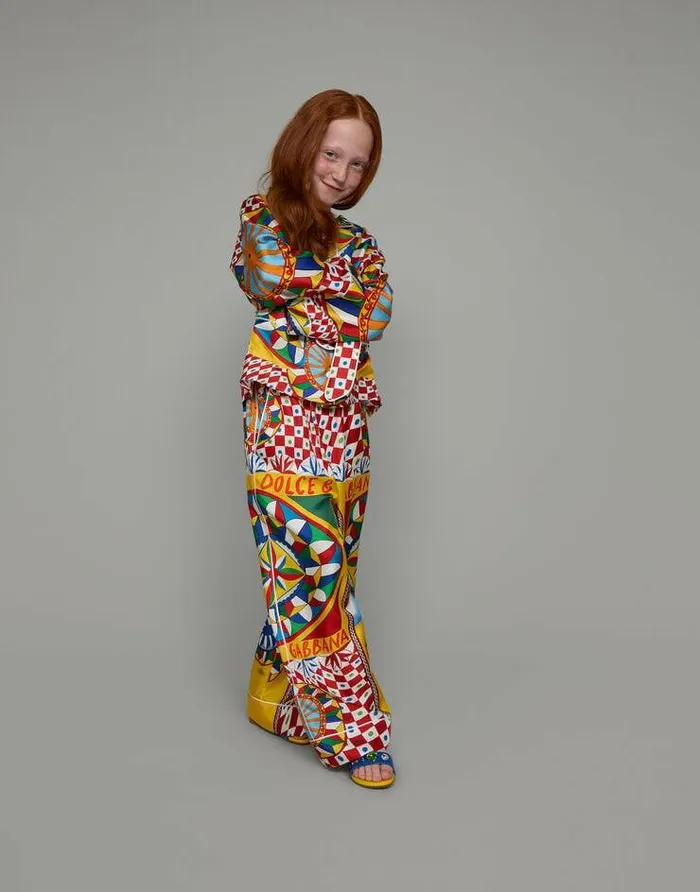 Dolce and Gabbana Trousers And Skirts Children Carrettoprint Twill Pants With Contrasting Piping Red Dolce and Gabbana Trousers And Skirts Children Carrettoprint Twill Pants With Contrasting Piping Red