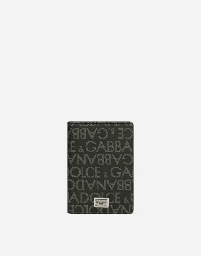 Dolce and Gabbana Wallets And Small Leather Goods Men Coated Jacquard Passport Holder Multicolor Dolce and Gabbana Wallets And Small Leather Goods Men Coated Jacquard Passport Holder Multicolor