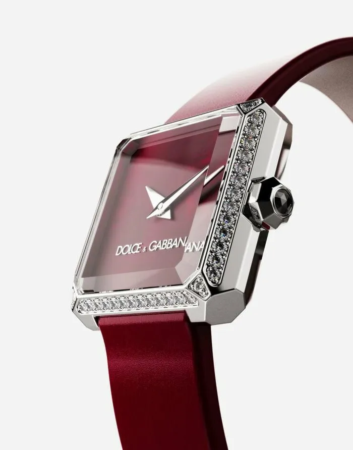 Dolce and Gabbana WatchesandStraps Women Sofia Steel Watch With Colorless Diamonds Bordeaux Dolce and Gabbana WatchesandStraps Women Sofia Steel Watch With Colorless Diamonds Bordeaux