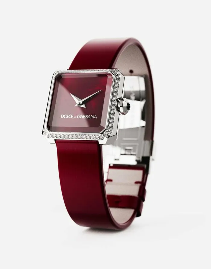 Dolce and Gabbana WatchesandStraps Women Sofia Steel Watch With Colorless Diamonds Bordeaux Dolce and Gabbana WatchesandStraps Women Sofia Steel Watch With Colorless Diamonds Bordeaux