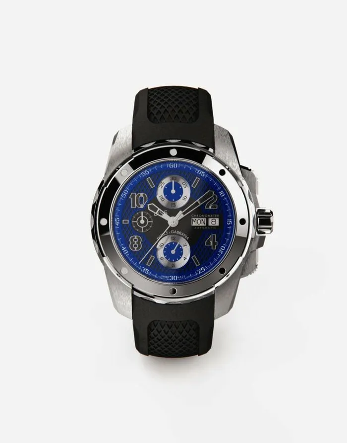 Dolce and Gabbana Watches Men DS5 Watch In Steel Black
