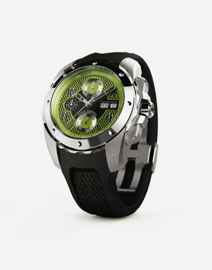 Dolce and Gabbana Watches Men DS5 Watch In Steel Black Dolce and Gabbana Watches Men DS5 Watch In Steel Black