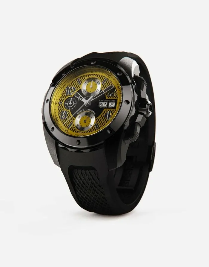 Dolce and Gabbana Watches Men DS5 Watch In Steel With Pvd Coating Black Dolce and Gabbana Watches Men DS5 Watch In Steel With Pvd Coating Black