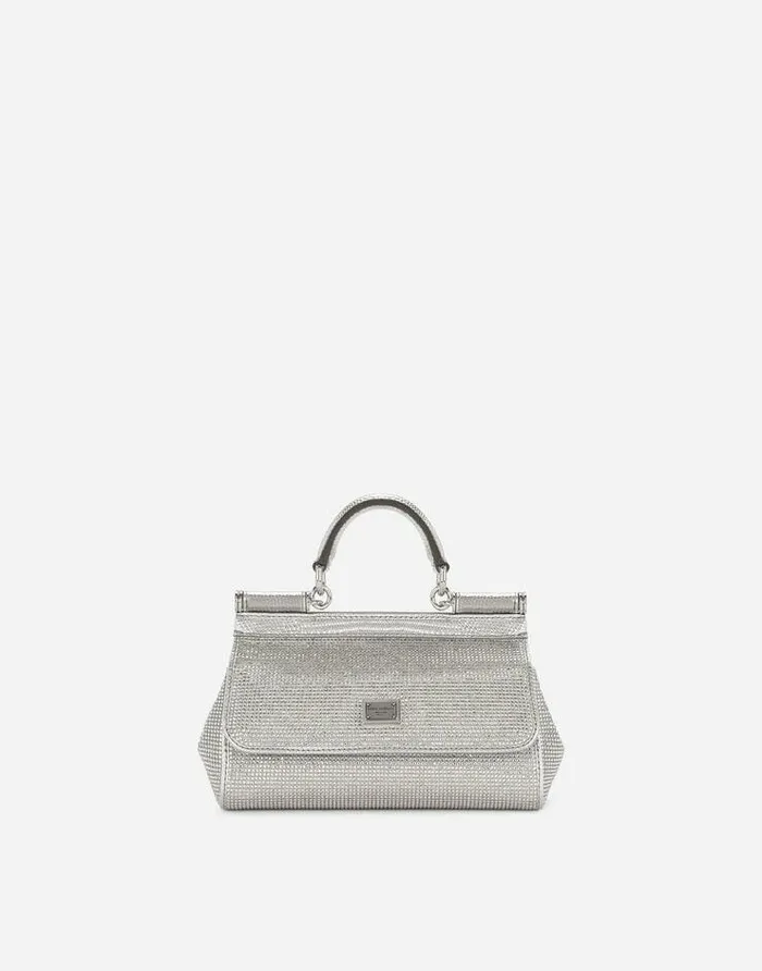 Dolce and Gabbana Wear It Like DGCelebs Women KIM DOLCEandGABBANA Small Sicily Handbag Silver