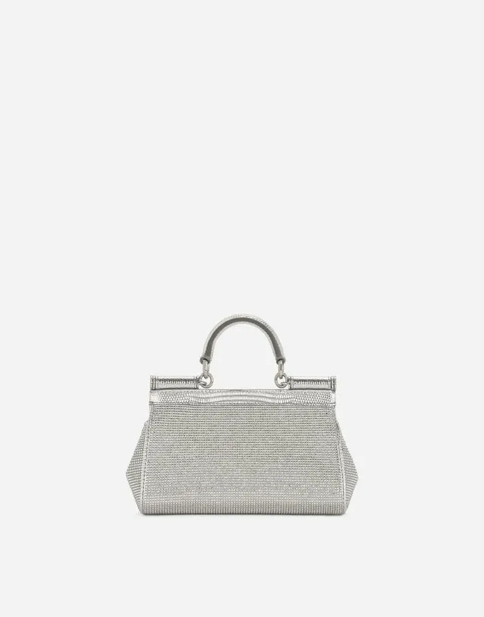 Dolce and Gabbana Wear It Like DGCelebs Women KIM DOLCEandGABBANA Small Sicily Handbag Silver
