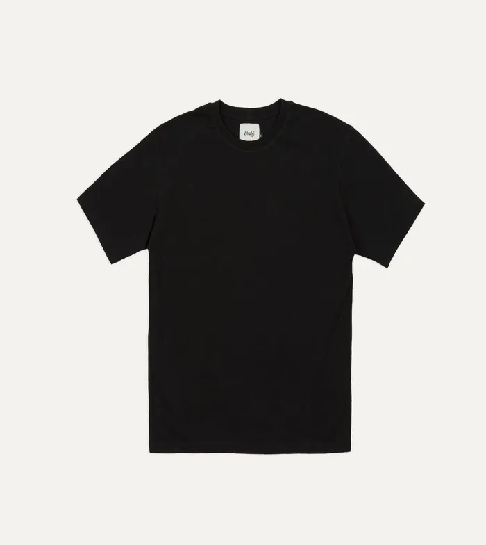 Drake039s Black Cotton Crew Neck Hiking TShirt 8211 Clothing