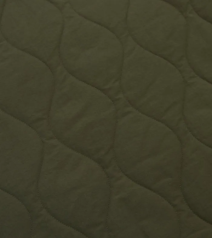 Drake039s Olive Quilted Nylon Snap Vest 8211 Clothing