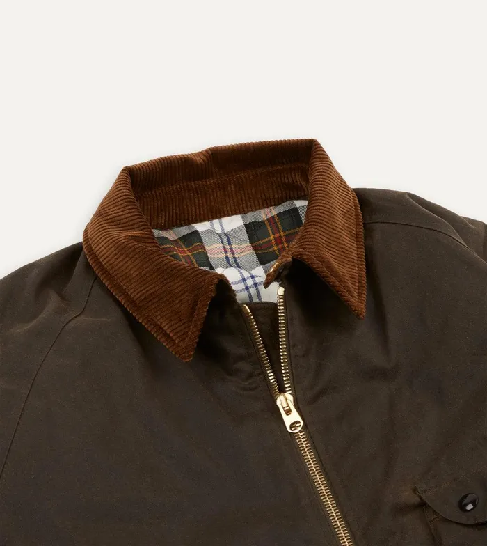 Drake039s Olive Waxed Long Coverall Jacket 8211 Clothing