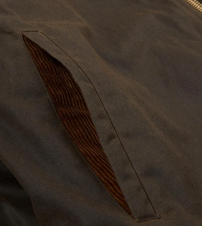 Drake039s Olive Waxed Long Coverall Jacket 8211 Clothing