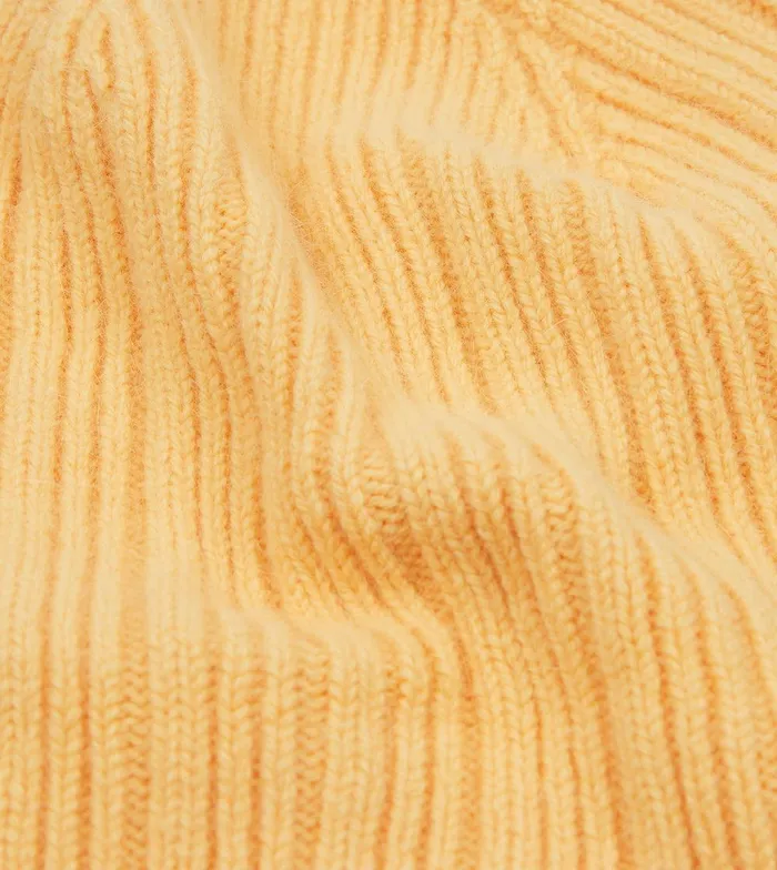 Drake039s Yellow Angora Lambswool Ribbed Knit Cap 8211 Accessories