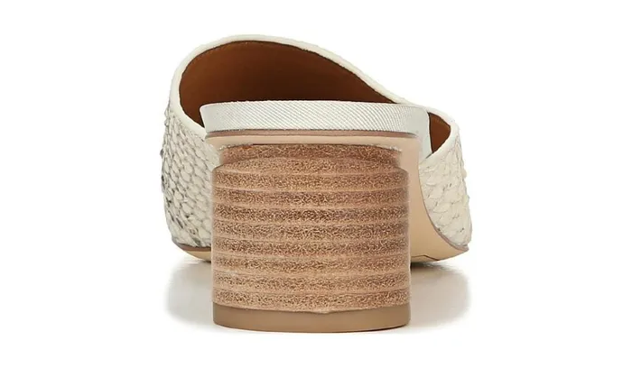 Dress Mules Women Franco Sarto Sarto Visa 2 Mule Natural Snake Print Leather