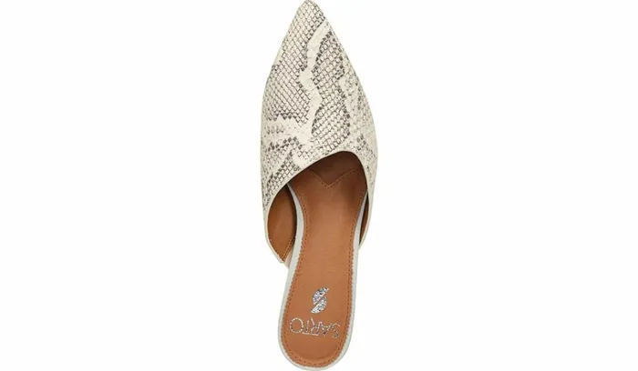 Dress Mules Women Franco Sarto Sarto Visa 2 Mule Natural Snake Print Leather