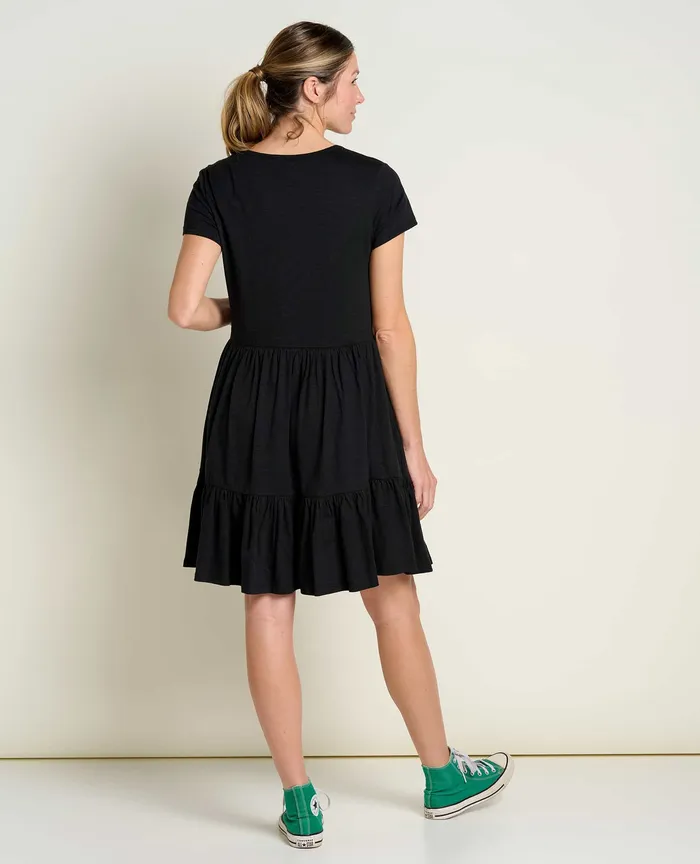 Dresses Women8217s ToadandCo Marley Tiered Short Sleeve Dress Black