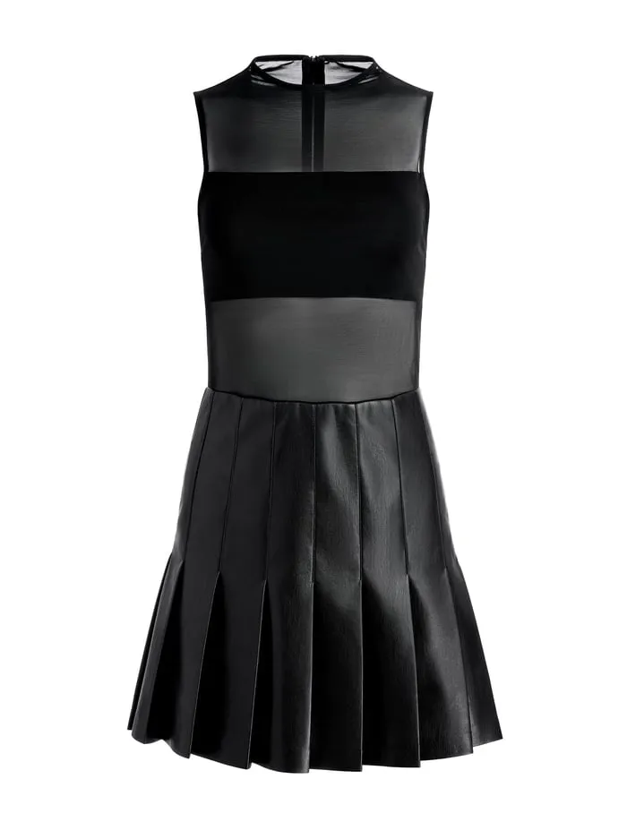 Dresses Women Alice Olivia Chara Vegan Mini Dress Black