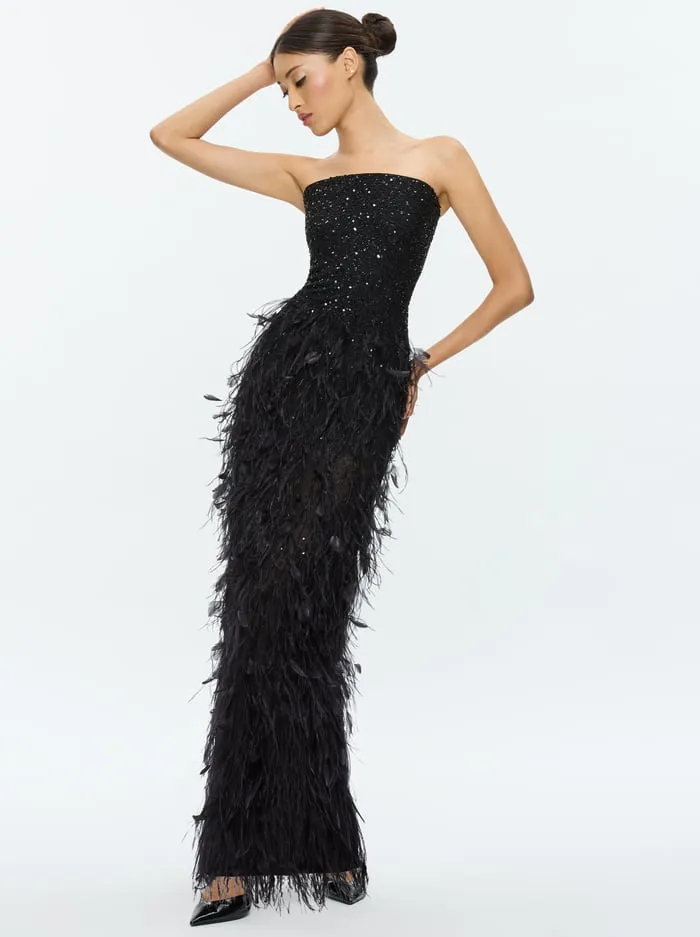 Dresses Women Alice Olivia Delora Maxi Dress Black