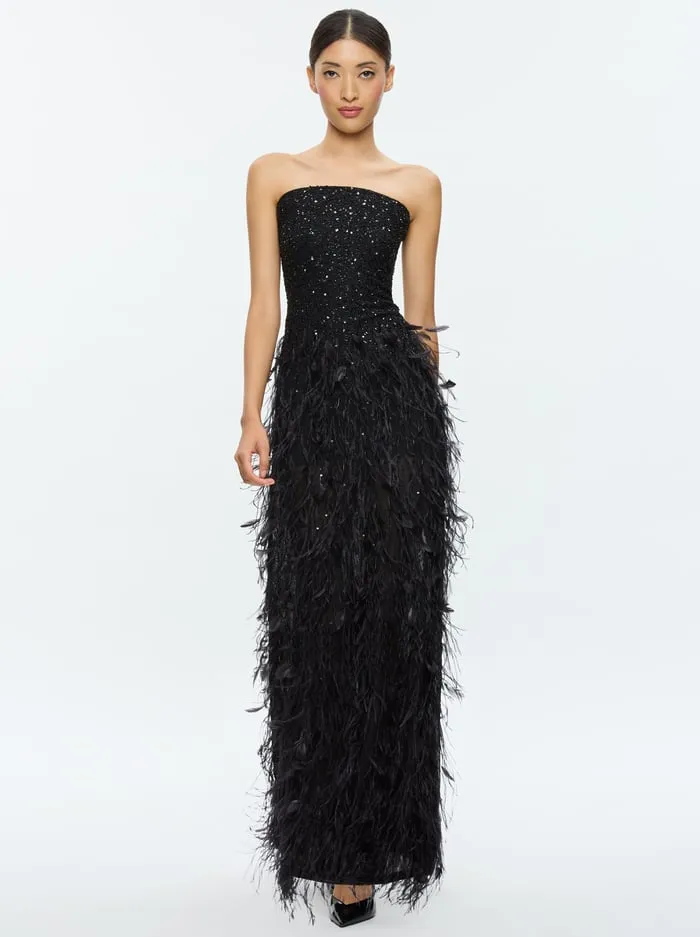Dresses Women Alice Olivia Delora Maxi Dress Black