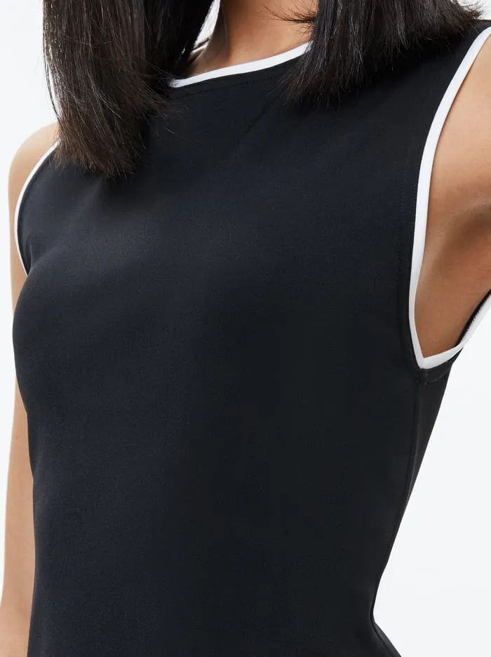 Dresses Women Alice Olivia Edris Sleeveless Mini Dress Blackoff White