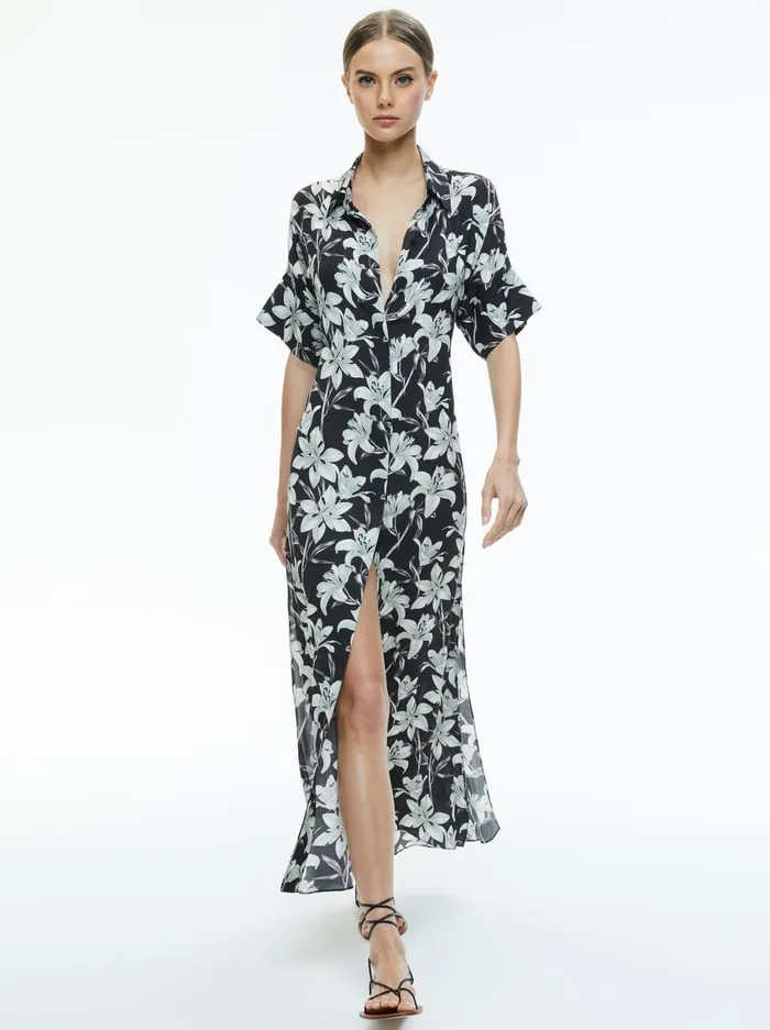 Dresses Women Alice Olivia Edyth Maxi Top Stargazer Black Sm