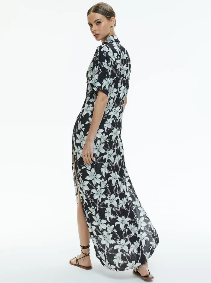 Dresses Women Alice Olivia Edyth Maxi Top Stargazer Black Sm