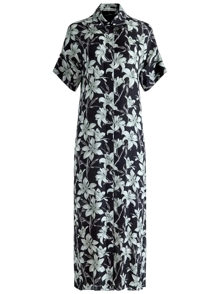 Dresses Women Alice Olivia Edyth Maxi Top Stargazer Black Sm