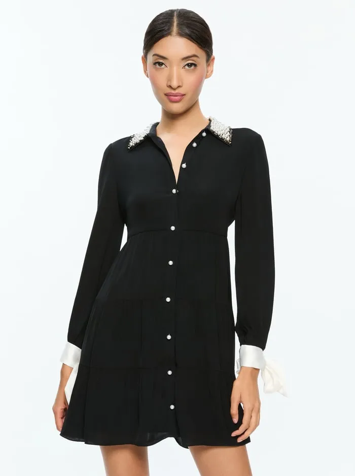 Dresses Women Alice Olivia Meeko Mini Dress Black