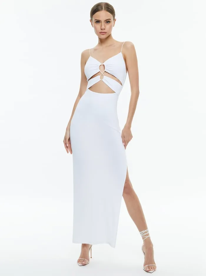 Dresses Women Alice Olivia Salem Strappy Maxi Dress Off White