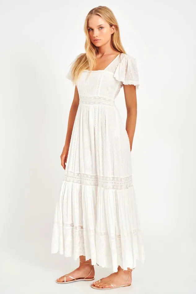 Dresses Women LoveShackFancy Norma Maxi Dress White