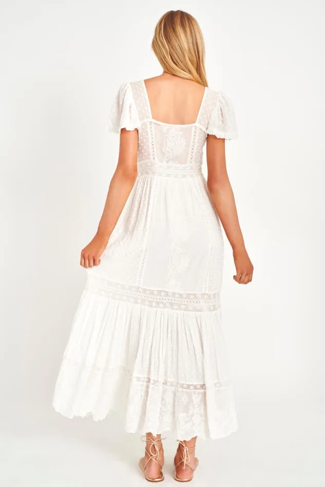 Dresses Women LoveShackFancy Norma Maxi Dress White