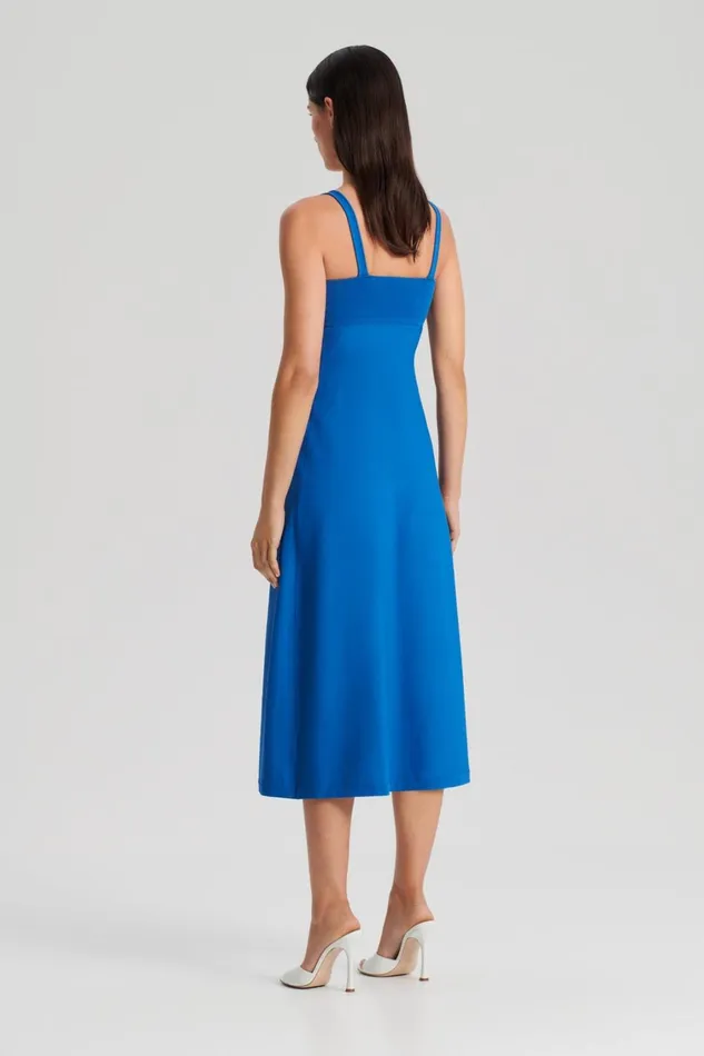 Dresses Women Scanlan Theodore CREPE KNIT SQUARE NECK DRESS Prussianblue Dresses Women Scanlan Theodore CREPE KNIT SQUARE NECK DRESS Prussianblue