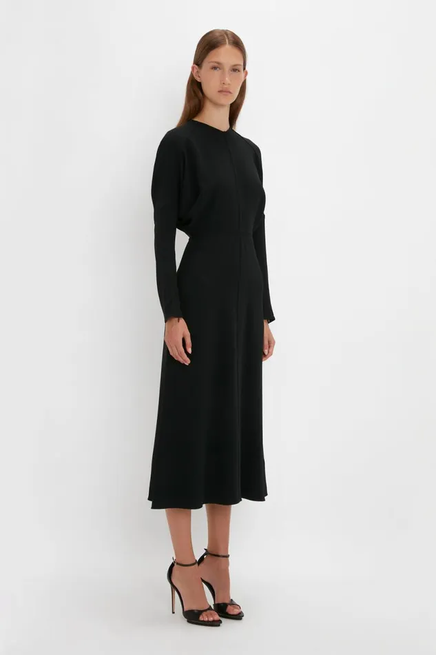 Dresses Women Victoria Beckham Dolman Midi Dress In Black