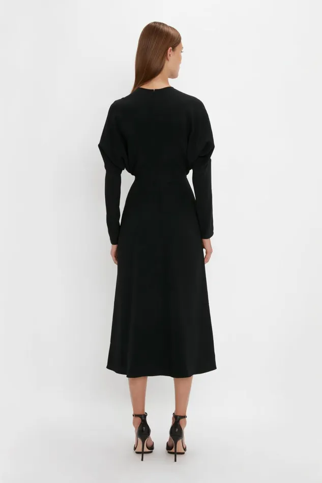 Dresses Women Victoria Beckham Dolman Midi Dress In Black