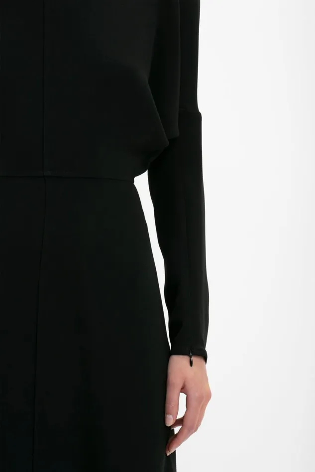 Dresses Women Victoria Beckham Dolman Midi Dress In Black